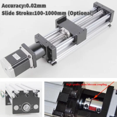 Ball Screw Linear CNC Slide Stroke Long Stage 57 Motor Actuator Module + 1.8NM - Image 1 of 4