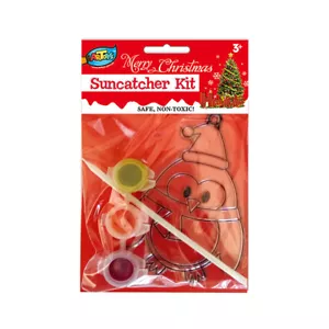 Xmas Penguin Suncatcher Kit Great Kids DIY Xmas Holiday Party Decoration - Picture 1 of 1