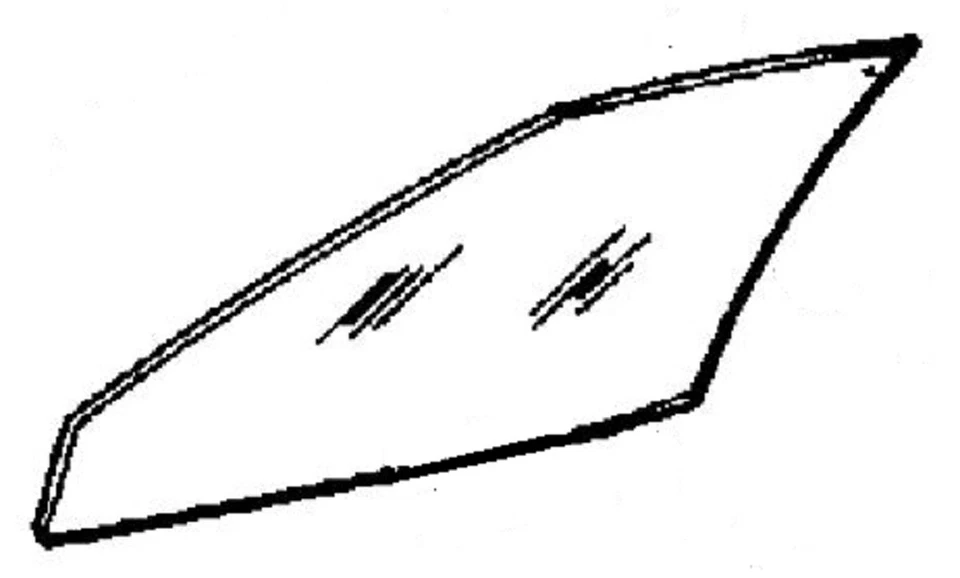 Compatível com Buick Skylark 1980-1984 porta cupê driver lado esquerdo porta frontal janela de vidro - Imagem 1 de 1