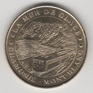 A 2001 TOKEN MEDAILLE MONNAIE DE PARIS - 74 400 N°1 CHAMONIX MER DE GLACE TRAIN - Imagen 1 de 2