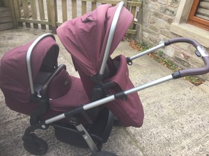 silver cross wave double pram