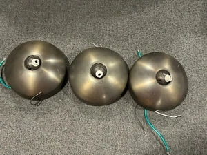 Lot Of 3 Pieces LBL Lighting Dome feejack CANOPY 4” BRONZE Slope Adaptable - Picture 1 of 4