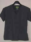 AVE Women's Medical Vet Tech Scrub Top Medium Charcoal. Excellent used condition