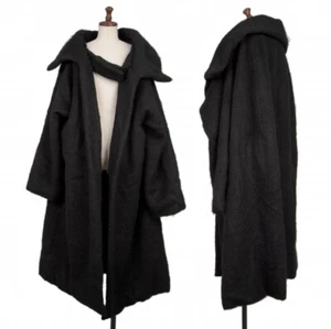 Yohji Yamamoto FEMME Wool Gown Coat Size S(K-136183) - Picture 1 of 12