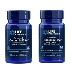 Life Extension Curcumin Turmeric Extract Absorption,Inflammatory Response 2 Pack - Picture 1 of 7