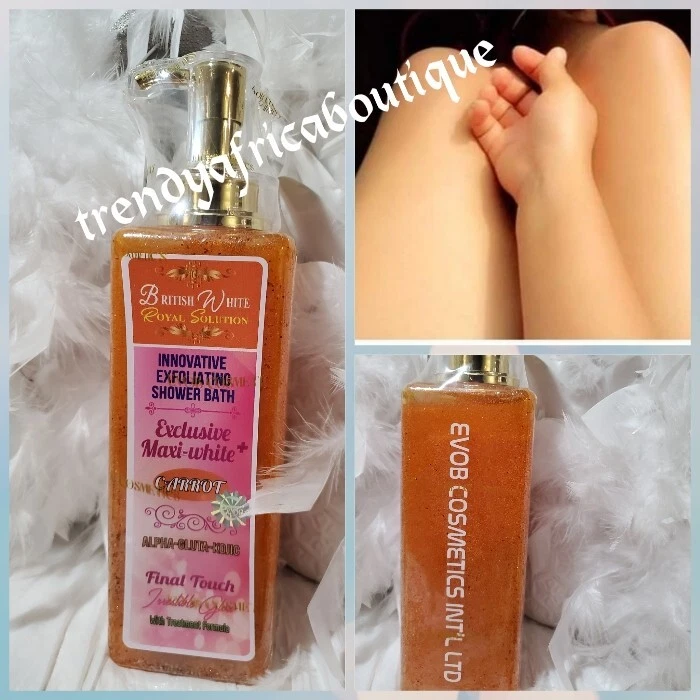 Britishwhite innovatives  exfoliating shower gel plus. carrot extracts 900mlx1 - Image 1 of 2