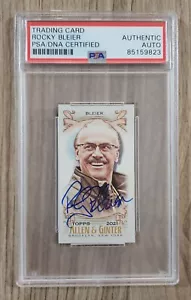 Rocky Bleier Signed 2021 Allen & Ginter Mini Card #201 Football Slabbed Auto PSA - Picture 1 of 1
