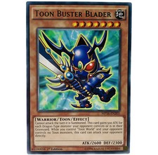 YUGIOH Toon Buster Blader MP16-EN205 BOSH-EN038 Rare Card 1st Edition LP-NM