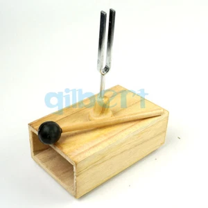 512 Hz Tuning Fork With Wooden Resonant Box And Beater For Music Learning - Picture 1 of 6