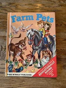 Vintage Farm Pets Anna Ratzesberger Rand McNally & Co beginning reader 1954 - Picture 1 of 7