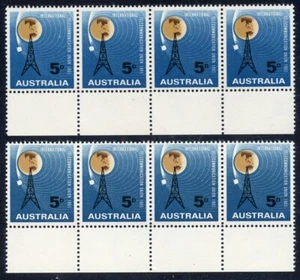 1965 5d ACSC 429Ad,Bda INTERNAT. TELECOM WITH 2X STRIPS OF 4, VARIETIES MNH - Picture 1 of 4