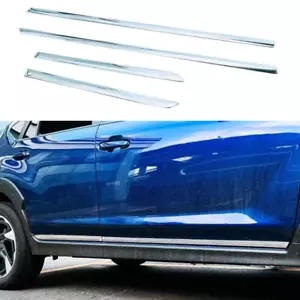 For Subaru Crosstrek 2024-2025 Chrome Body Side Door Overlay Guard Molding Trim - Foto 1 di 7