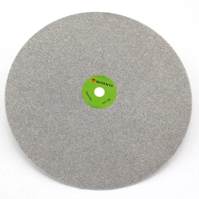 Disco de moagem Grit 80 revestido de diamante 10" polegadas roda de volta plana lapidação lapidária - Imagem 1 de 4