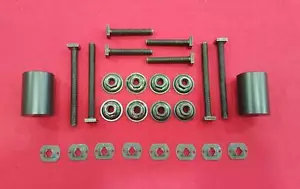 FORD FALCON XR XT XW XY GT HO GS BUCKET SEAT BOLT AND NUT KIT NOW WITH SPACERS - Picture 1 of 2