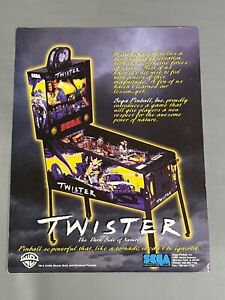 Twister Flyer New NOS PROMO Sega Pinball Machine Art Artwork Retro