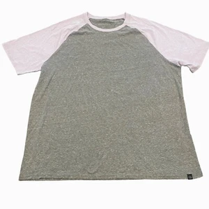 NWT Threads 4 Thought Men's Sz XL Raglan Tee Short Sleeve Gray Lavender Crewneck - Picture 1 of 7