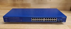NETGEAR GS724TPv2 Smart Switch 24x Gigabit Ethernet PoE+, 190W, 2x SFP - Picture 1 of 3
