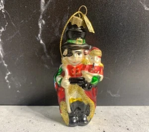 RARE - Vintage Christmas Glass Ornament - Eye Patch, Top Hat, Cane, Doll - Picture 1 of 7