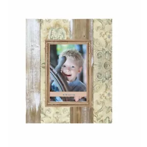 Picture Frame 21x26cm for 10x15c 4x6" Photos. Distressed French Floral Rustic - Picture 1 of 1
