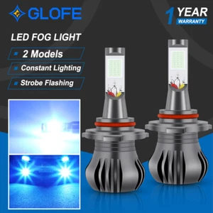 9006 HB4 LED Fog Driving Light Bulb Switchback Strobe Flash Ice Blue 2-Function - Picture 1 of 9