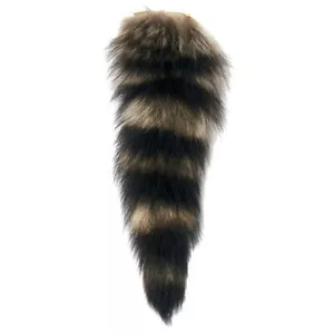 ANIMAL TAILS - HAIR - ON ~ RACOON - 10"- 12" average~ - Picture 1 of 1