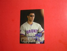 1998 Fleer Tradition Checklist Jose Cruz Jr. 341