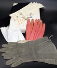 Konvolut alte Handschuhe Soff Leder, Glace