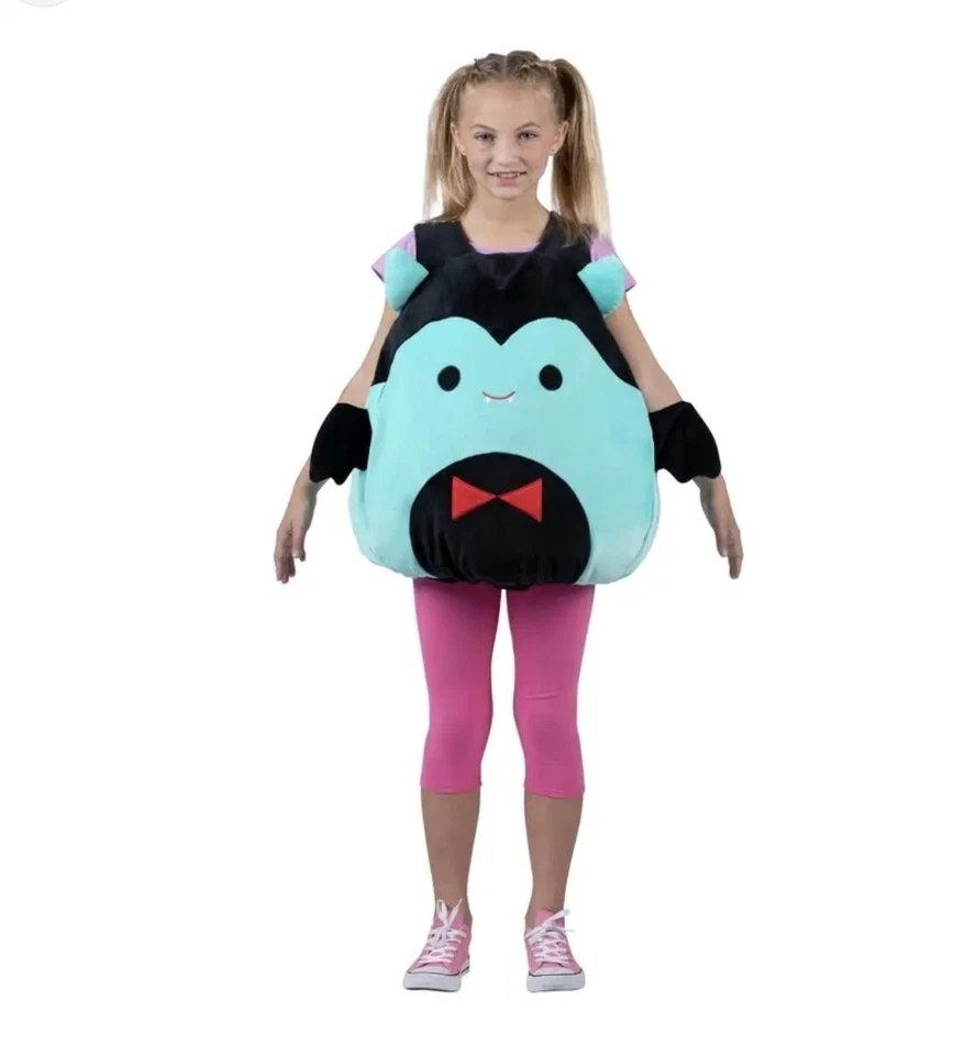 Disfraz de malvaviscos juvenil talla única negro verde azulado vampiro Drácula túnica de felpa Foto 1 de 4