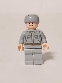 Lego Star Wars Rebel Technician Gray Pockets Uniform 6207 Minifigure