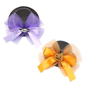 2 PCS Pumpkin Topper Child Halloween Hat Headdress Funny Headwear - Picture 1 of 12