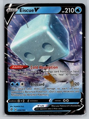 Pokemon Eiscue V Ultra Rare SWSH02: Rebel Clash 055/192 NM - Image 1 of 2