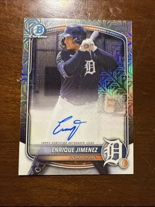 2025 Bowman Chrome Mega #BMA-EJ Enrique Jimenez Mojo Refractor Autograph! - Bild 1 von 6