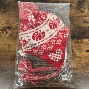 Chick-fil-a Ohrenklappe Beanie Wintermütze neu mit Etikett Neu mit Etikett Fast Food OSFA SELTEN - Bild 1 von 6