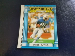 Ernest Givins Oilers NFL 1987 Topps 1000 YARD CLUB PROOF RARE GLOSSY NOT DULL - Picture 1 of 2