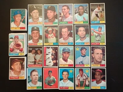 Lote de 125 tarjetas de béisbol Topps 1961 - sin duplicados - en muy buen estado+/ex/ex+ Foto 1 de 4