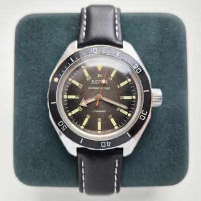 De colección URSS Vostok Amphibia 2409 SU buzo militar soviético 17 joyas francotirador MEJOR Foto 1 de 4