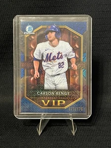 2025 Bowman Chrome - Carson Benge #VIP17 VIP Blue Parallel Short Print 72/175 - Bild 1 von 2