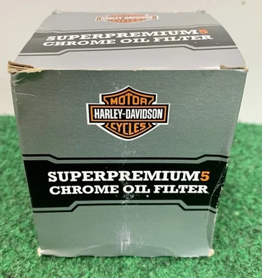 Filtro de aceite cromado Harley-Davidson - pieza # 63798-99A OEM nuevo Foto 1 de 4