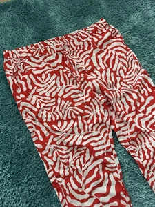 UP2 Fashion Hose Rot Weiß Gr. XL 46 Neu - Bild 1 von 5