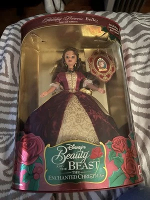 Muñeca Barbie Holiday Princess Belle Disney La Bella y la Bestia 16710 Nueva en Caja 1997 Foto 1 de 3