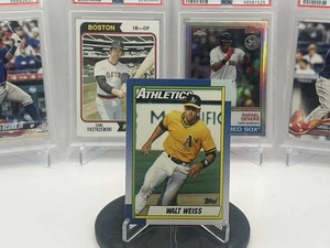 Walt Weiß 1990 Topps Baseball #165 Oakland Athletics - Bild 1 von 4