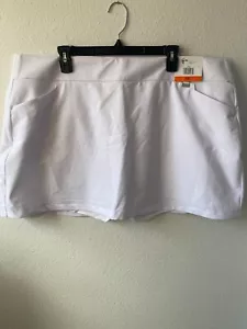 Greg Norman Athletic Skort White Tennis Golf XXL Pull On Play Dry NEW - Picture 1 of 7