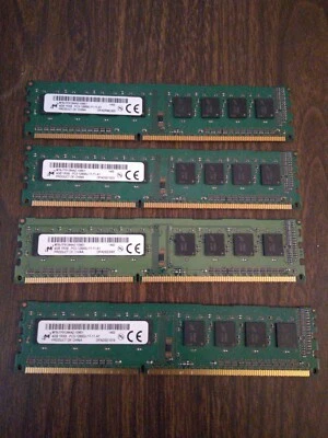 16GB (4 x 4GB) Micron 8JTF51264AZ-1G6E1 DDR3 1600MHz PC3-12800 CL11 RAM lt5 - Image 1 of 2