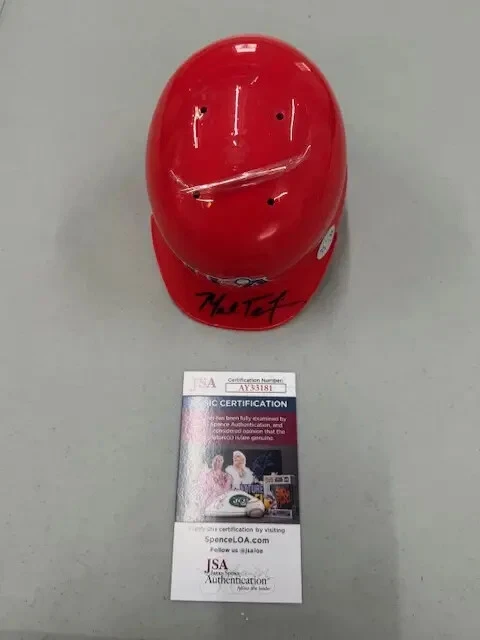 Mark Teixeira Auto Signed Mini Helmet USA Baseball /120 Certified COA JSA - Image 1 of 4