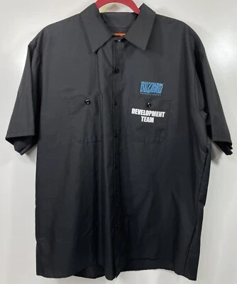 Camisa RARA Blizzard EQUIPO DE DESARROLLO EXCLUSIVA PARA EMPLEADOS S/S Abotonada Talla XL Foto 1 de 4