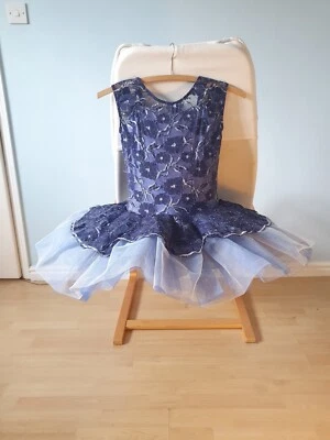 Lovely Blue Children's Ballet Tutu (used) size XLC - Image 1 of 4