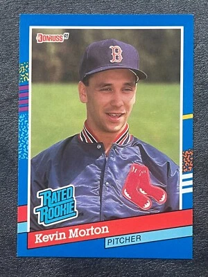 1991 Donruss Baseball Card 37 Kevin Morton RC No Dot Error- Mint - Image 1 of 4