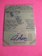 2015 Leaf Perfect Game, National Showcase Auto PRINT PLATE 1/1 Jacob Matheny SMU