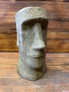 STEINGARTEN GROSSER OSTERNINSELKOPF / MOAI / TIKI BETONORNAMENT