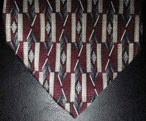 Corbata Stafford Seda Marrón Plata Blanco Negro Diseño de Forma Geométrica Nuevo en Caja t3538 - Imagen 1 de 7